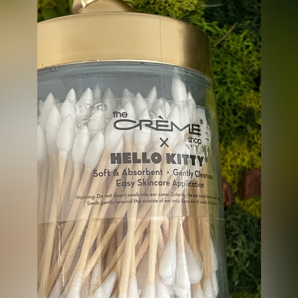 Hello Kitty Gold Reusable Jar - cotton swabs🧡 - Picture 4 of 7